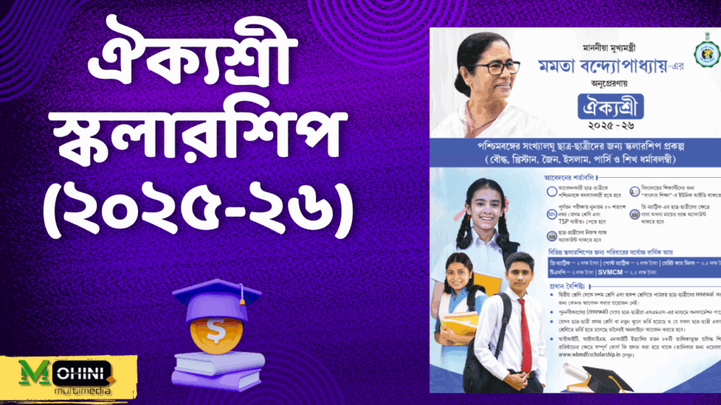 ঐক্যশ্রী স্কলারশিপ ২০২৫: পশ্চিমবঙ্গের সংখ্যালঘু ছাত্রছাত্রীদের জন্য এক নতুন দিশা