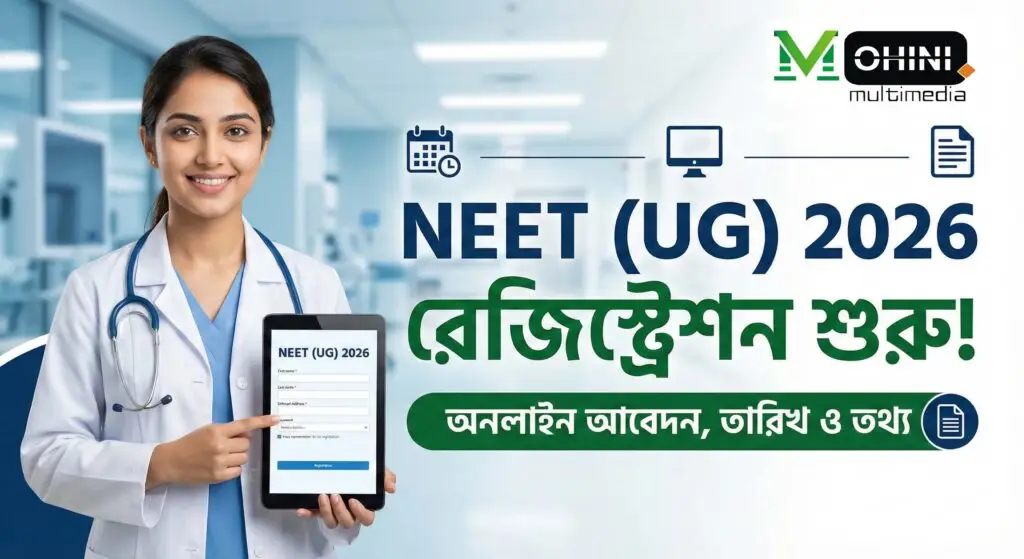 NEET (UG) 2026 অনলাইন রেজিস্ট্রেশন শুরু: তারিখ, ফি ও সম্পূর্ণ গাইড